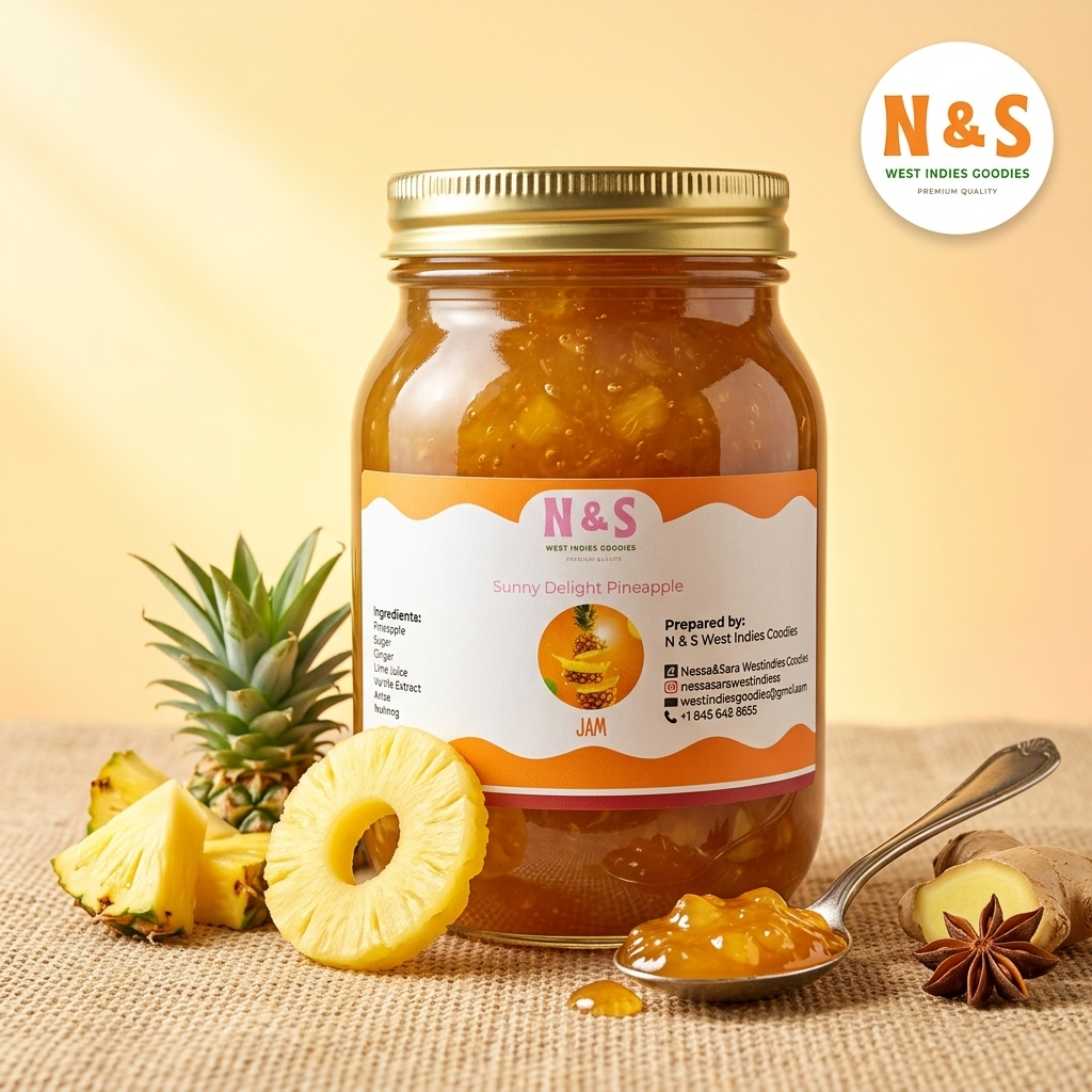 N & S Sunny Delight Pineapple Jam